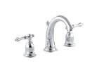 Kohler K13491-4-CP, Two-Handle Widespread Bathroom Sink Faucet, 8" - 16" Center, Chrome, 1.2 gpm, Kelston Collection