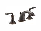 Kohler K394-4-2BZ, Two-Handle Widespread Bathroom Sink Faucet, 8" - 16" Center, Oil-Rubbed Bronze, Devonshire Collection