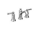 Moen T6805, Two-Handle Widespread High Arc Bathroom Faucet, 8" - 16" Center, Chrome, 1.5 gpm, Dartmoor Collection