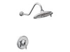 Moen TS32102, Shower Trim, 9" Diameter Spray Head, Chrome, 2.5 gpm, Weymouth Collection