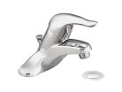 Moen L64625, Single-Handle Centerset Bathroom Faucet, 4" Center, Chrome, 1.2 gpm, Chateau Collection