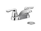 Moen 4925, Two-Handle Centerset Bathroom Faucet with Metal Pop-Up Drain, 4" Center, Chrome, 1.5 gpm, Chateau Collection