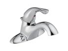 Delta 520-MPU-DST, Single-Handle Centerset Bathroom Faucet with Metal Pop-Up Drain, 4" Center, Chrome, 1.2 gpm, Classic Collection