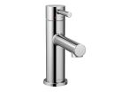 Moen 6190, Single-Handle Centerset Bathroom Faucet with Metal Pop-Up Drain, 4" Center, Chrome, 1.5 gpm, Voss Collection
