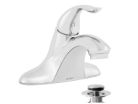 Gerber 40-024, Single-Handle Centerset Bathroom Faucet, Metal Touch Down Drain Included, 4" Center, Chrome, 1.2 gpm, Viper Collection