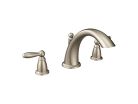 Moen T933BN, Two-Handle Low Arc Roman Tub Faucet, 8" Spout, Brushed Nickel, 1.75 gpm, Brantford Collection