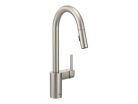 Moen 7565SRS, One-Handle High Arc Pulldown Kitchen Faucet, 7-1/2" Spout Reach, Spot Resist Stainless, 1.5 gpm, Align Collection