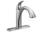 Moen 7545C, One-Handle Low Arc Pullout Kitchen Faucet, 9-3/4" Spout Reach, Chrome, 1.5 gpm, Camerist Collection