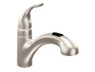 Moen 67315SRS, One-Handle Low Arc Pullout Kitchen Faucet, 9-1/2" Spout Reach, Spot Resist Stainless, 1.5 gpm, Integra Collection