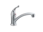 Moen 7423, One-Handle Low Arc Kitchen Faucet, 9" Spout Reach, Chrome, 1.5 gpm, Chateau Collection