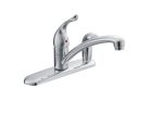 Moen 7434, One-Handle Low Arc Kitchen Faucet, 8-1/2" Spout Reach, Chrome, 1.5 gpm, Chateau Collection