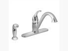Moen 7840, One-Handle Low Arc Kitchen Faucet, 9-1/4" Spout Reach, Chrome, 1.5 gpm, Camerist Collection