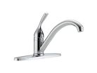 Delta 100-DST, Single-Handle Kitchen Faucet, 8" Center, Chrome, 1.5 gpm, Classic Collection