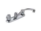 Delta 2100LF, Two-Handle Classic Kitchen Faucet, 8" center, Chrome, 1.8 gpm, Classic Collection