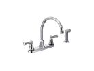 Cleveland CA41613, Two-Handle High-Arc Kitchen Faucet with Spray, 1/2" Connection, Chrome, 1.5 gpm, Capstone Collection