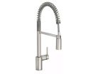 One-Handle Pre-Rinse Spring Pulldown Kitchen Faucet, Stainless, Align Series