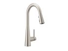 One-Handle High Arc Pulldown Kitchen Faucet, Stainless, Sleek
