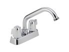 Delta 2131LF, Two-Handle Laundry Faucet, 4" Center, Chrome, 1.75 gpm, Classic Collection