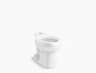 Elongated-Front Toilet Bowl, White