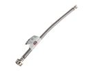 16" Pro-Series Braided Stainless Steel Hose Toilet Connector w/ Metal Nut (3/8" Compression x 7/8" Ballcock)