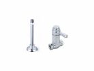 1/2" Stand Pipe and Self-Closing Straight Stop, Chrome