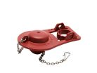 Toilet Flapper with Float and Chain, Rubber