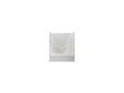Fiberglass Tub/Shower One-Piece, White, 60" X 33" Left Drain, 15" Apron