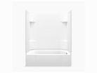 Sterling 71140120-0, 60" x 32" x 72" 4-Piece Bathtub and Tub Wall Set, White, Accord Collection