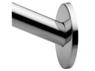 5' Low-Profile Curved Shower Rod with Flange, Chrome