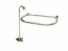 4-1/2" Add-A-Shower with Code, D-Shaped, Aluminum