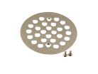 4-1/4" Tub/Shower Drain Cover, Brushed Nickel
