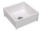 E.L. Mustee 63M-MSB2424, 24" x 24" Mop Service Basin with 3" Drain, One-Piece