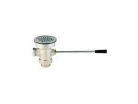 3-1/2" x 2" Waste Drain Valve, Lever Handle with Overflow, Male x Female