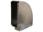 3-1/4" x 10" 90 Degree Wall Stack Elbow, Flat