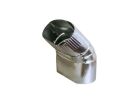 7" 45 Degree Oval Elbow Duct Fitting, Vertical
